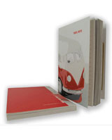 Retro Recycled A5 Notepads - scrapbook diary