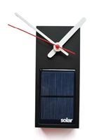 Nigel`s Eco Store Solar Powered Clock - tells the time using only