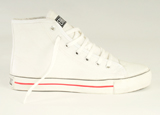 Nigel`s Eco Store White High Cut Sneakers - eco friendly and fair