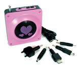 Nigel`s Eco Store Wind Up Hearts Radio - listen without batteries