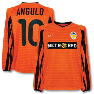 Nike 01-02 Valencia Away L/S Shirt   Angulo No. 10 -