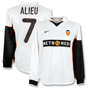Nike 01-02 Valencia Home L/S Shirt   Alieu No. 7 - Players