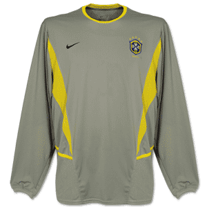 02-03 Brasil A L/S GK shirt 5-star - silver