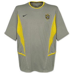 02-03 Brasil Away 5-star GK S/S shirt - silver