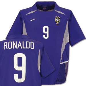 Nike 02-03 Brasil Away shirt Cool Motion   No.9 Ronaldo
