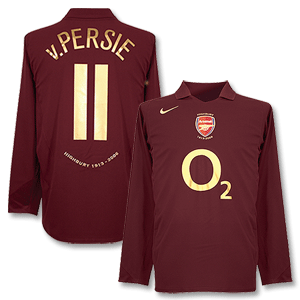 05-06 Arsenal Home L/S shirt   No.11 v.Persie - C/L Style