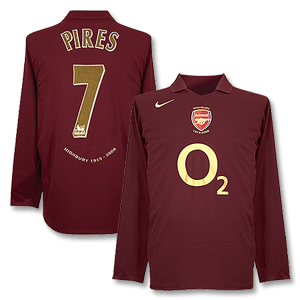 05-06 Arsenal Home L/S shirt   No.7 Pires (P/L Style)