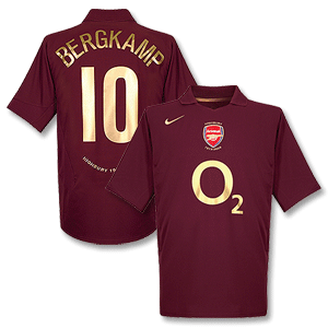 05-06 Arsenal Home shirt   No.10 Bergkamp - C/L Style
