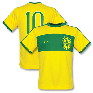 Nike 06-07 Brasil Poly Tee-Yellow