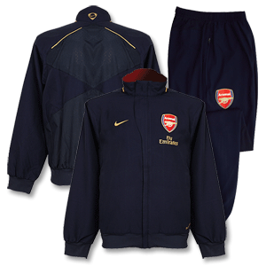 Nike 07-08 Arsenal Woven Warm Up Suit - Navy