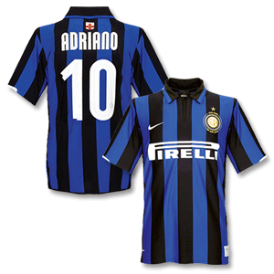 Nike 07-08 Inter Milan Home shirt   Adriano No.10