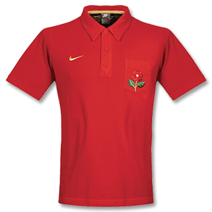 Nike 07-08 Man Utd Culture Polo Shirt - red