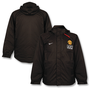 Nike 07-08 Man Utd Medium Fill Jacket - Black/White