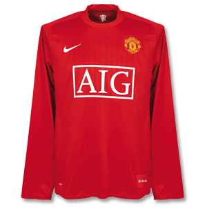 Nike 07-09 Man Utd Home L/S Shirt
