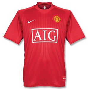 Nike 07-09 Man Utd Home Shirt - Boys
