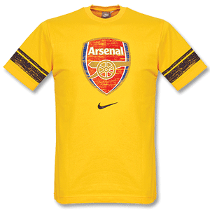 Nike 08-09 Arsenal Graphic Tee - Yellow