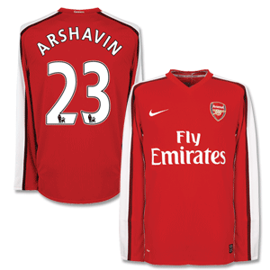 Nike 08-09 Arsenal Home L/S Shirt   Arshavin 23