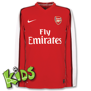 Nike 08-09 Arsenal L/S Home Shirt - Boys