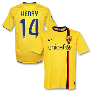 Nike 08-09 Barcelona Away Shirt   Henry 14