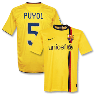 Nike 08-09 Barcelona Away Shirt   Puyol 5