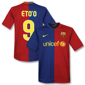 Nike 08-09 Barcelona Home Shirt   Etoand#39;o 9