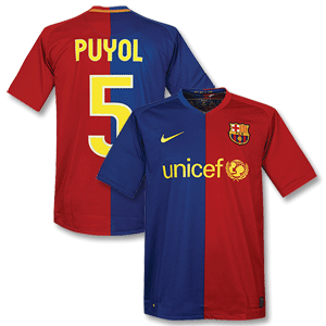 Nike 08-09 Barcelona Home Shirt   Puyol 5