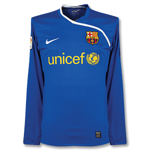 08-09 Barcelona L/S GK Shirt royal