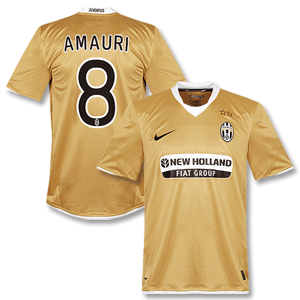 08-09 Juventus Away Shirt   Amauri 8