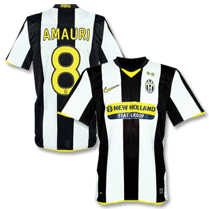 08-09 Juventus Home Shirt   Amauri 8
