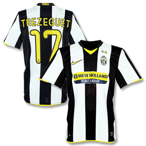 08-09 Juventus Home Shirt   Trezeguet 17