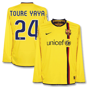 Nike 08-10 Barcelona 3rd L/S Shirt   Yaya Toure 24