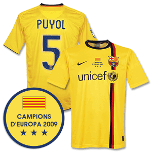 Nike 08-10 Barcelona 3rd Shirt   Winners Transfer   Puyol 5 *Delivery Mid-June