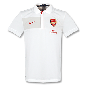 Nike 09-10 Arsenal Travel Polo Shirt - White