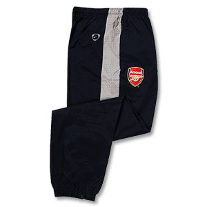 09-10 Arsenal Woven Warm Up Pants - Navy/Silver
