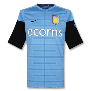 09-10 Aston Villa Cut and Sew Training Top - Blue