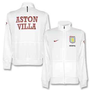 09-10 Aston Villa Line Up Jacket - White