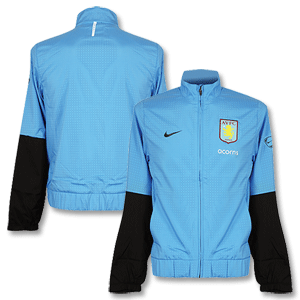 09-10 Aston Villa Woven Warm Jacket - Blue