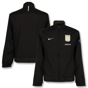 Nike 09-10 Aston Villa Woven Warm Up Jacket - Black