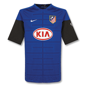 Nike 09-10 Atletico Madrid S/S Cut and Sew Training Top - Royal