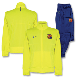 Nike 09-10 Barcelona Knit Warm Up Suit - Bright Yellow/Royal