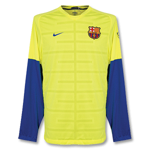 Nike 09-10 Barcelona L/S Cut and Sew Training Top - Bright Yellow