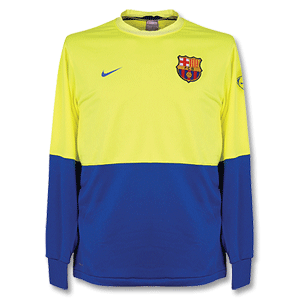 Nike 09-10 Barcelona L/S Lightweight Top - Bright Yellow