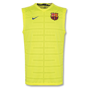 Nike 09-10 Barcelona Sleeveless Cut and Sew Training Top - Yellow