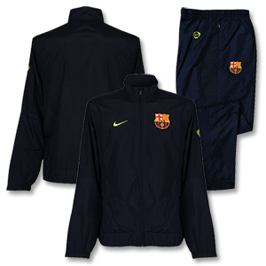 Nike 09-10 Barcelona Woven Warm Up Suit Adjustable - Navy