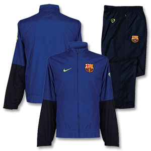 Nike 09-10 Barcelona Woven Warm Up Suit Adjustable - Royal/Navy