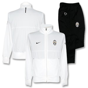 Nike 09-10 Juventus Knit Warm Up Suit - White/Black