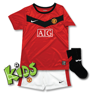 Nike 09-10 Man Utd Home Little Boys Kit