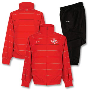 Nike 09-10 Spartak Moscow Woven Warm Up Suit - Red/Black