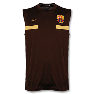 Nike 2009 Barcelona Cut and Sew Sleeveless Training Top brown