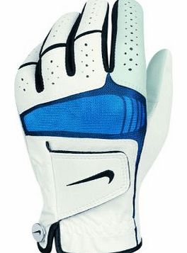 2012 NikeTech Xtreme Cabretta Leather Golf Glove Left Hand White/Blue Large